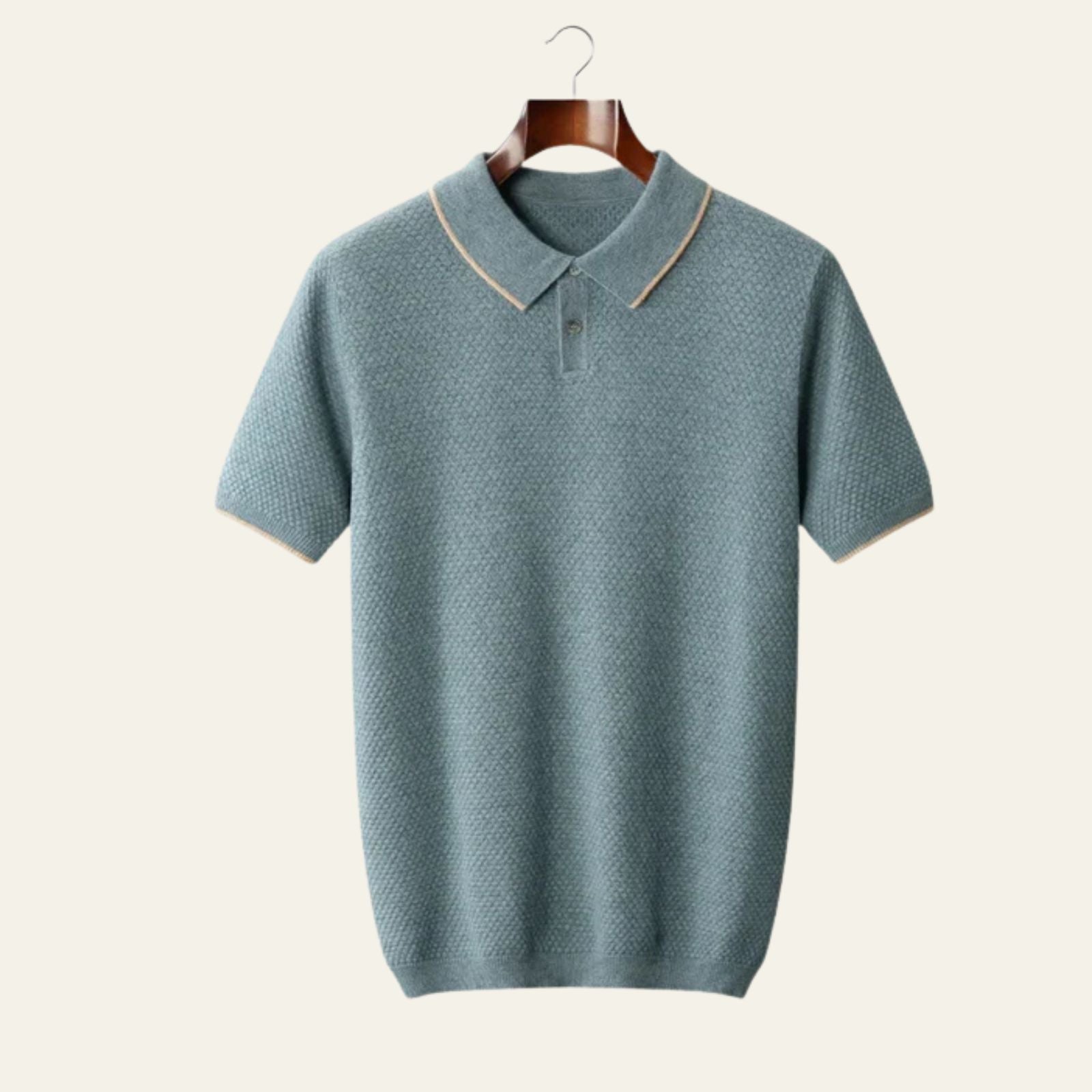 The Capri Cashmere Two-Tone Polo
