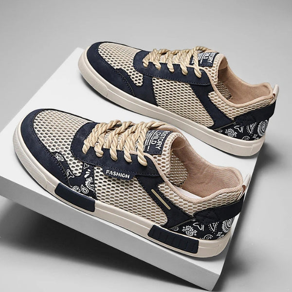 The Riviera Mesh Pattern Sneakers