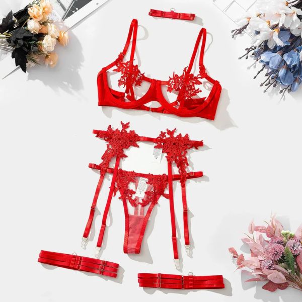 The Liana Floral Lace Lingerie Set