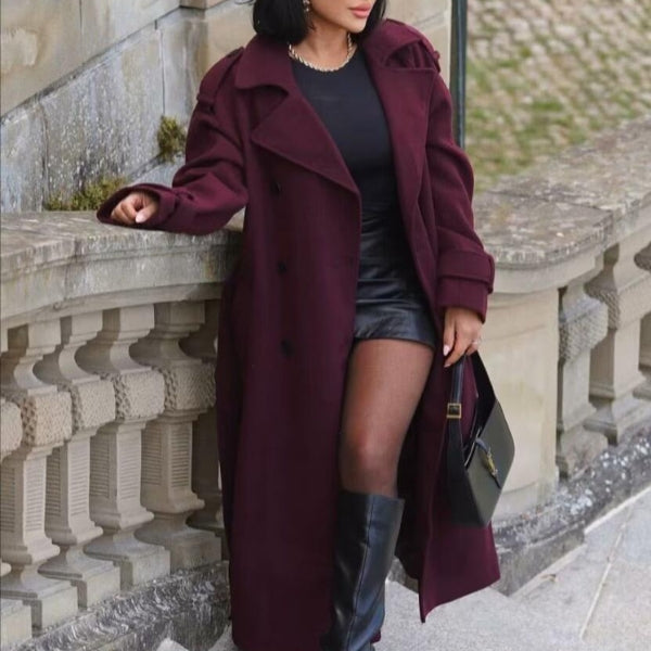 The Emilia Belted Longline Trench Coat