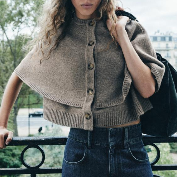 The Lucerne Wool Cape Cardigan