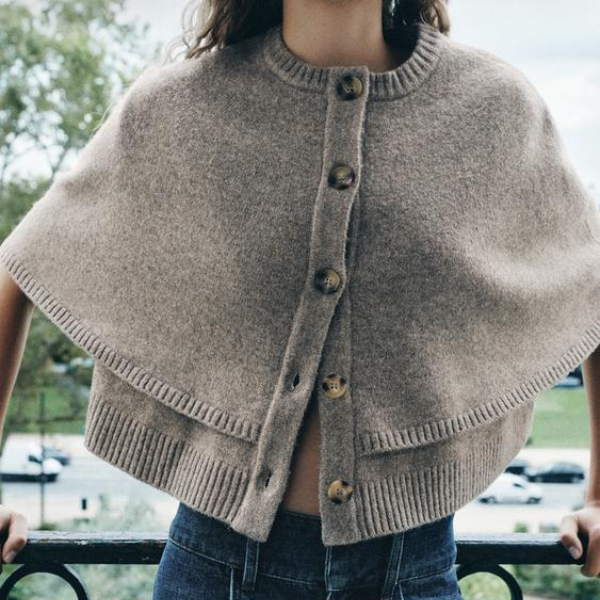 The Lucerne Wool Cape Cardigan