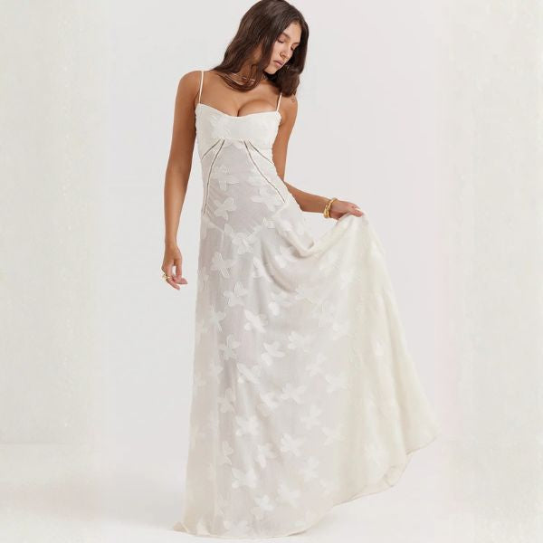 The Elowen Floral Lace Maxi Dress