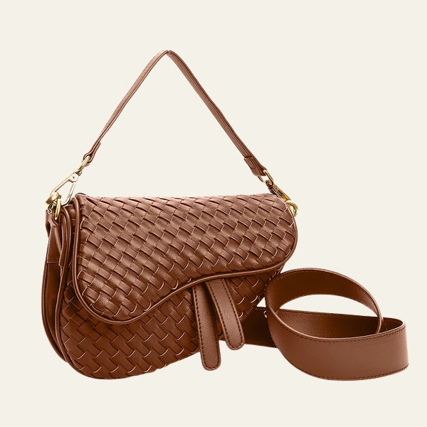 The Ravello Woven Flap Shoulder Bag
