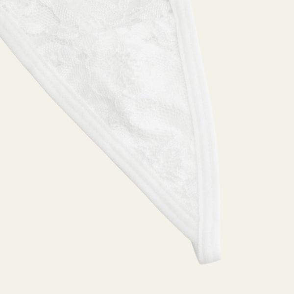 The Verona Sheer Lace Thong Set