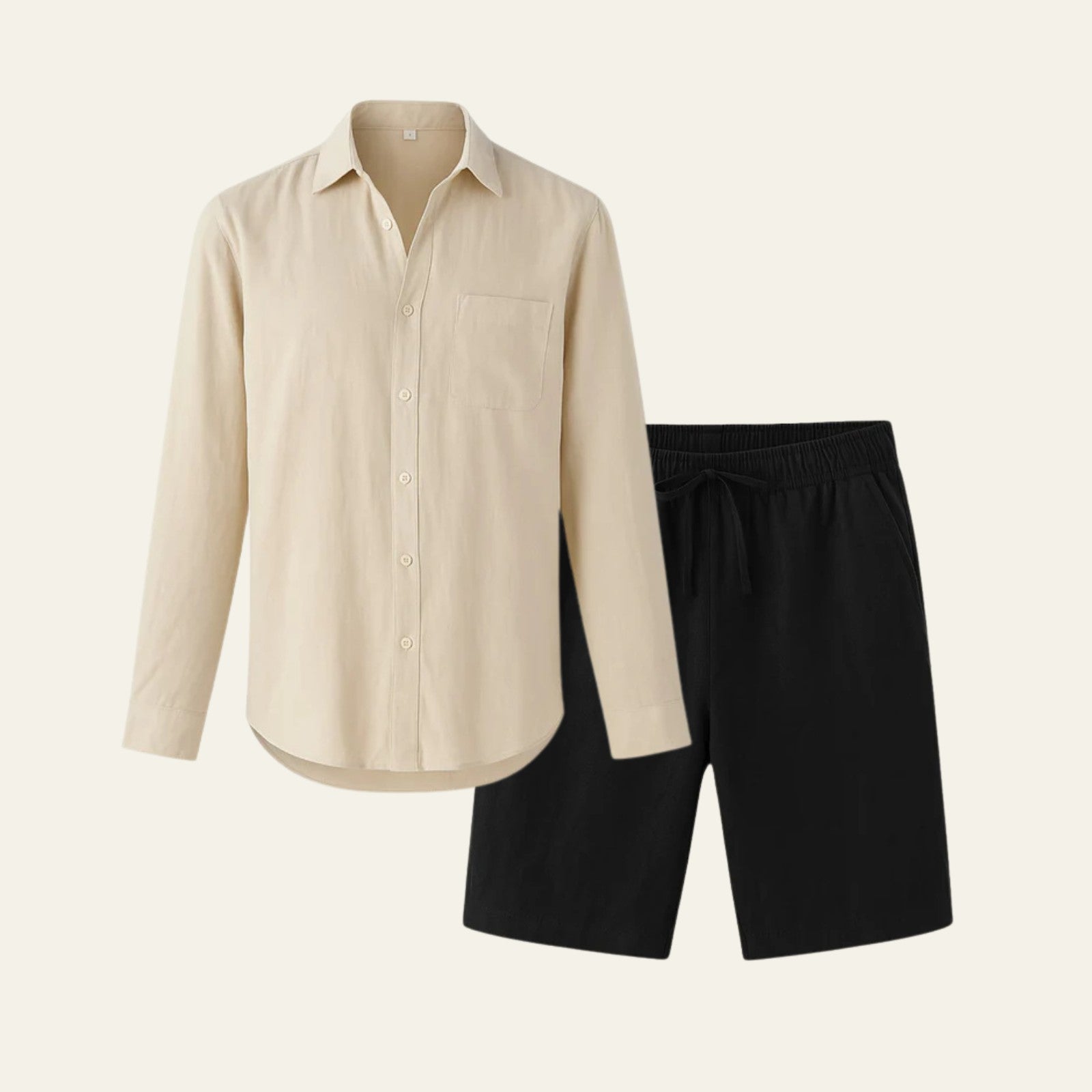 The Solstice Linen Set Black