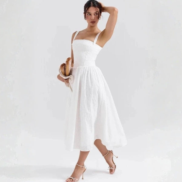 The Provence Corset-Style Midi Dress
