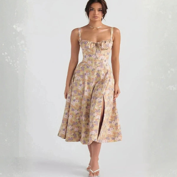 The Sorrento Bustier-Style Midi Dress