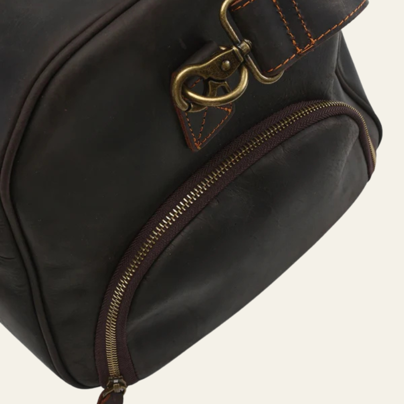 The Lucerne Leather Weekender Bag