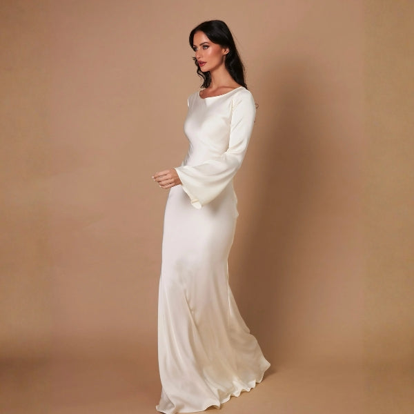 The Verona Flared-Sleeve Maxi Dress