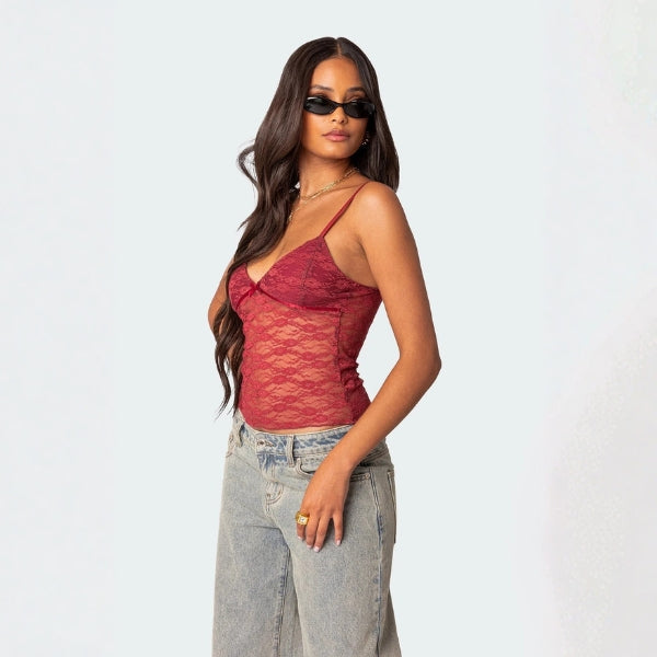 The Amara Delicate Lace-Inspired Cami