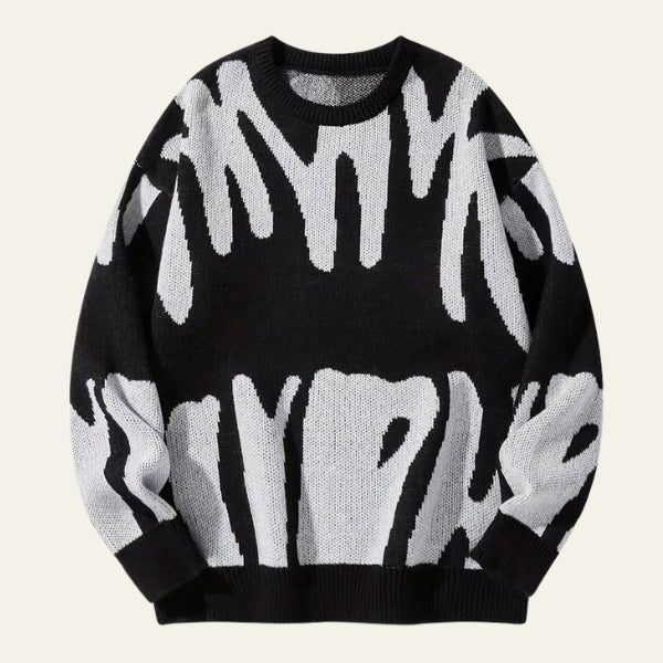 The Milano Abstract Knit Sweater