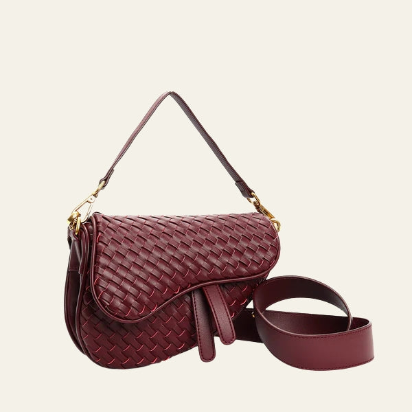 The Ravello Woven Flap Shoulder Bag