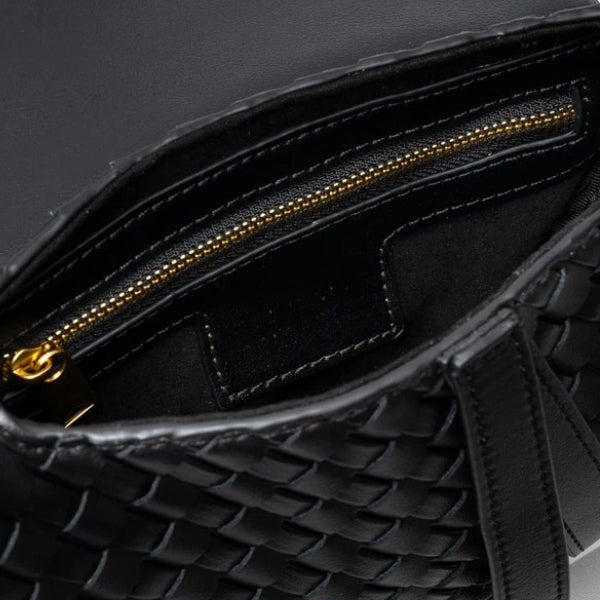The Ravello Woven Flap Shoulder Bag