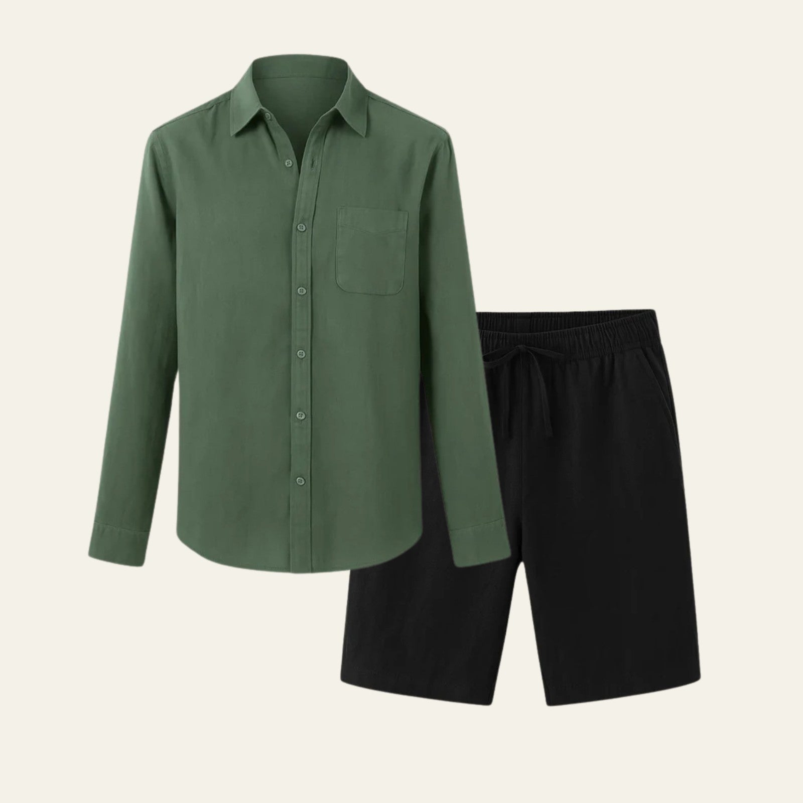 The Solstice Linen Set Black