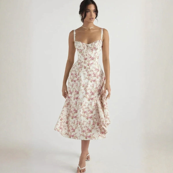 The Sorrento Bustier-Style Midi Dress