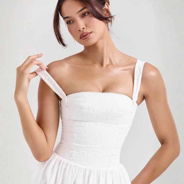 The Provence Corset-Style Midi Dress