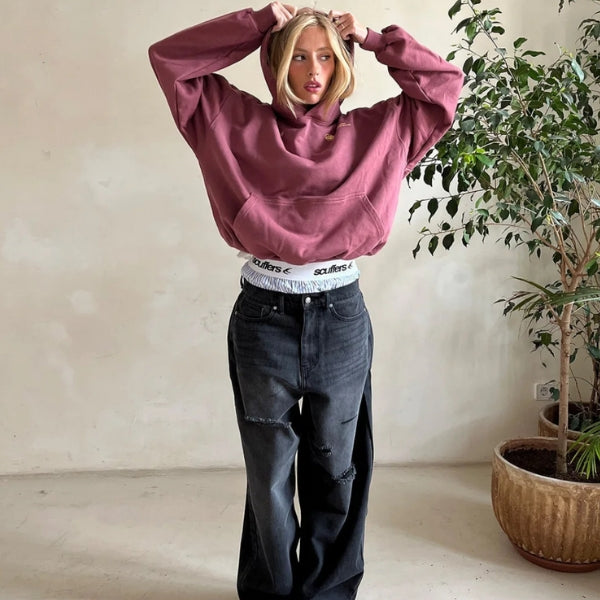 The Alpine Back-Print Hooded Sweater