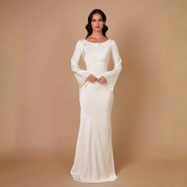 The Verona Flared-Sleeve Maxi Dress