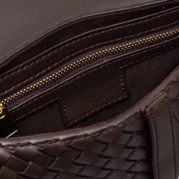 The Ravello Woven Flap Shoulder Bag