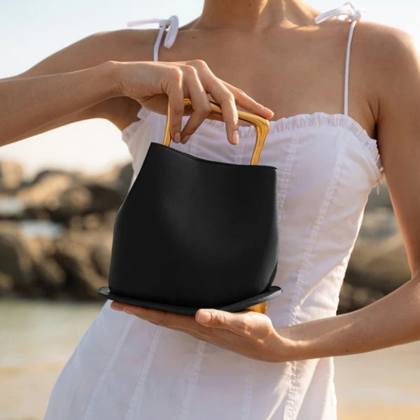The Vienna Sculpted Handle Mini Handbag