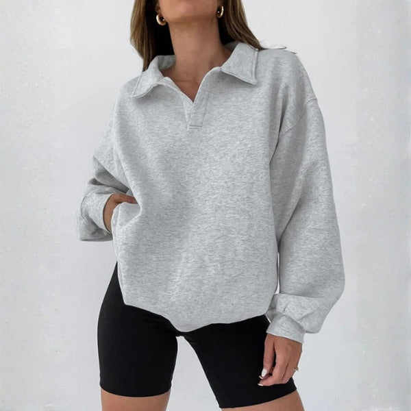 The Hudson Collared Relaxed Sweatshirt