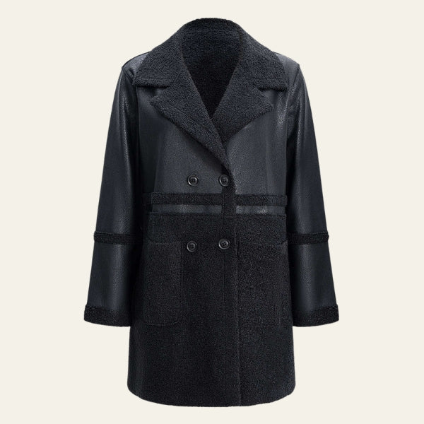 The Oslo Shearling-Panel Coat