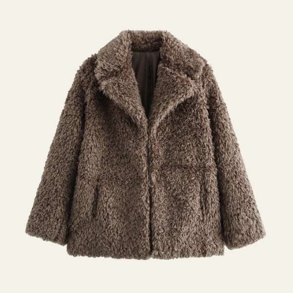 The Siena Curly-Texture Short Coat