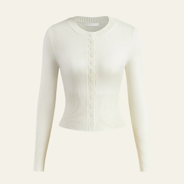 The Monaco Ribbed Cropped Cardigan