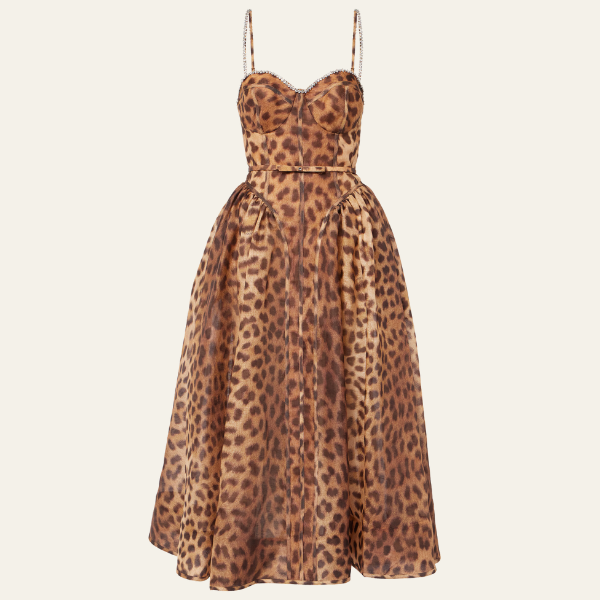 The Portofino Leopard Corset Dress