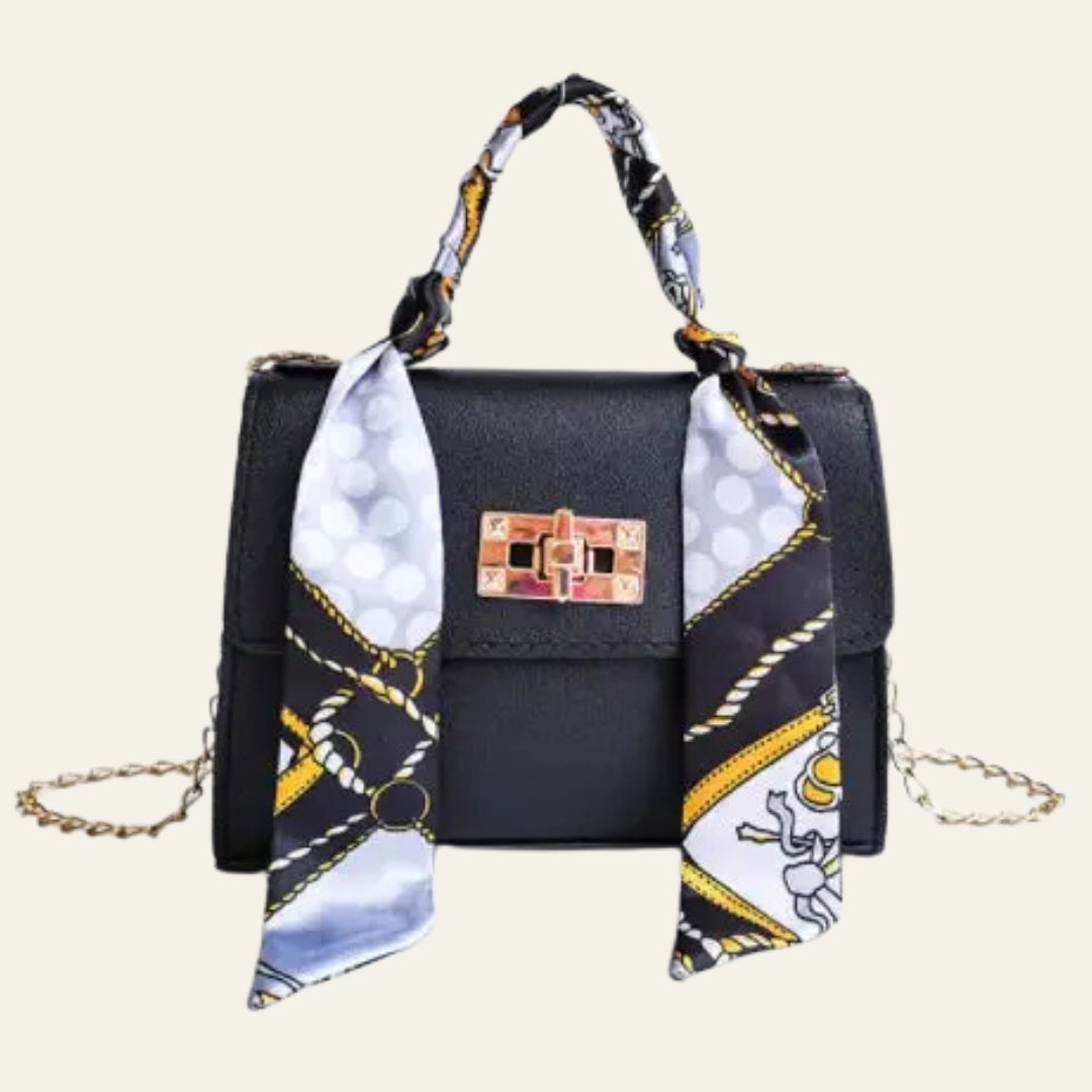 The Sorrento Scarf-Wrapped Top-Handle Mini Bag