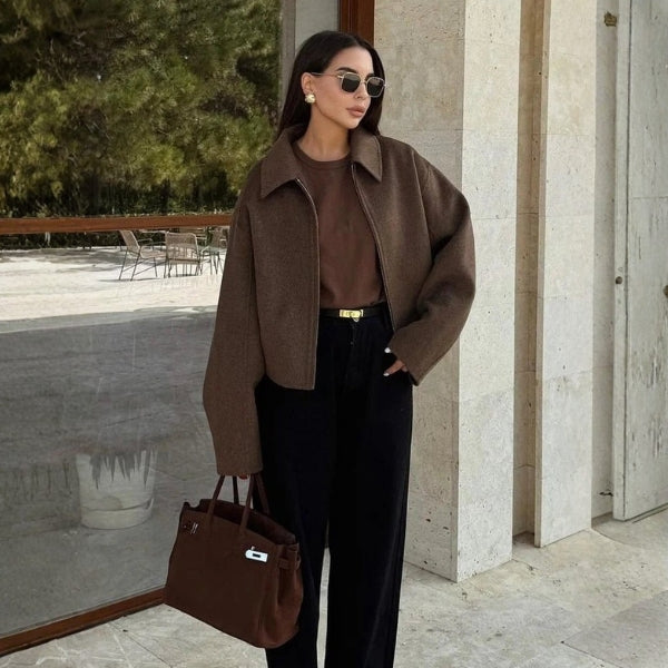 The Basel Cropped Zip Jacket