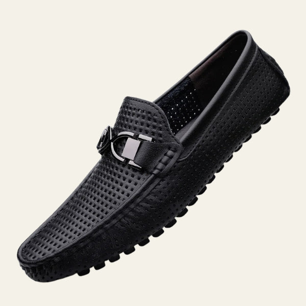 The Riviera Perforated Strap Loafers