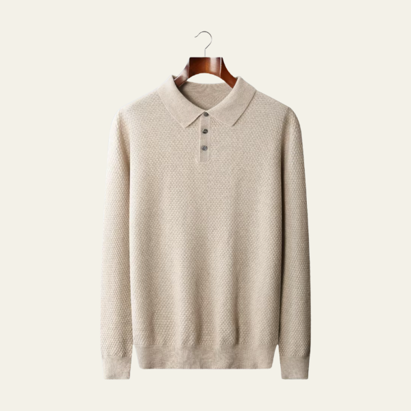The Lucerne Cashmere Polo Knit