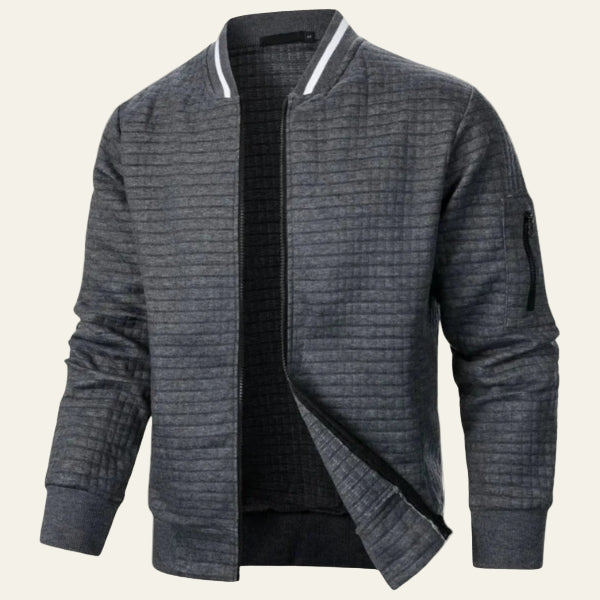 The Geneva Quilted Bomber Jacket