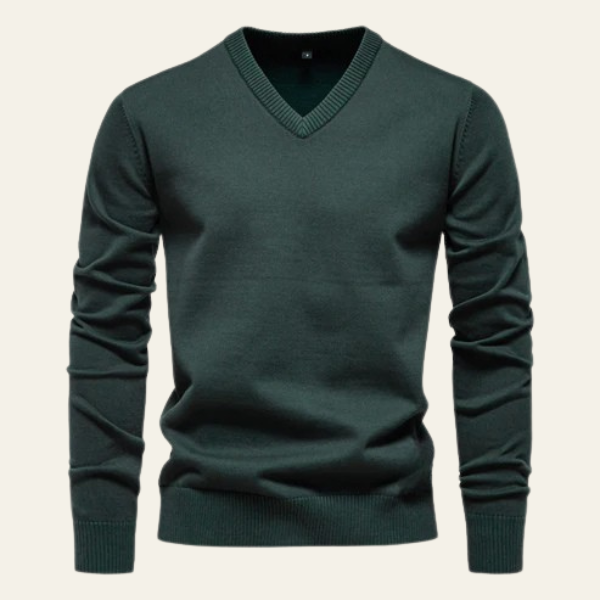 The Benton Classic V-Neck Knit Sweater