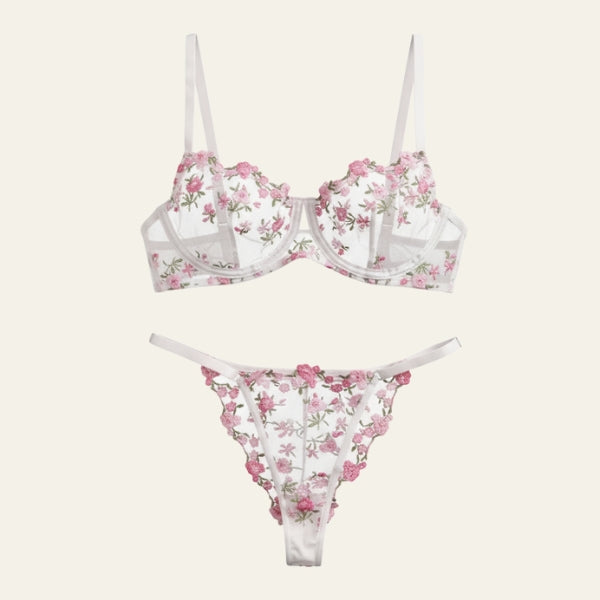The Verona Juliet Floral Lingerie Set