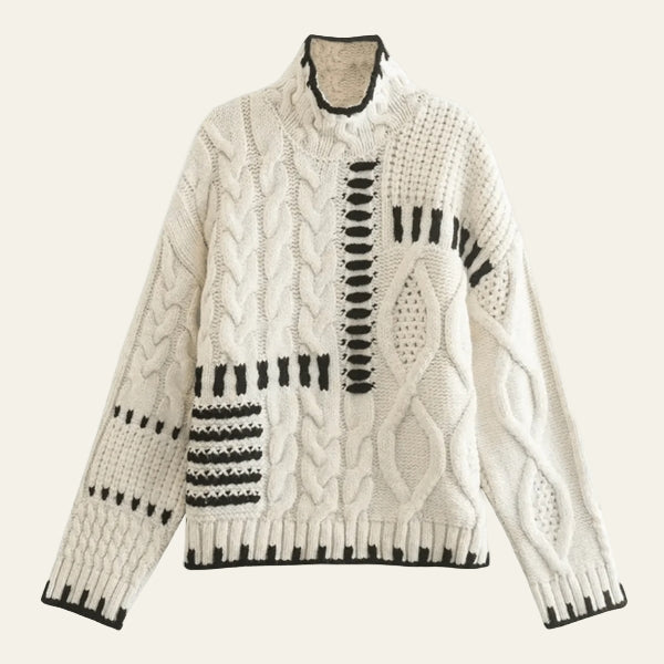 The Copenhagen Patch Cable Knit Sweater