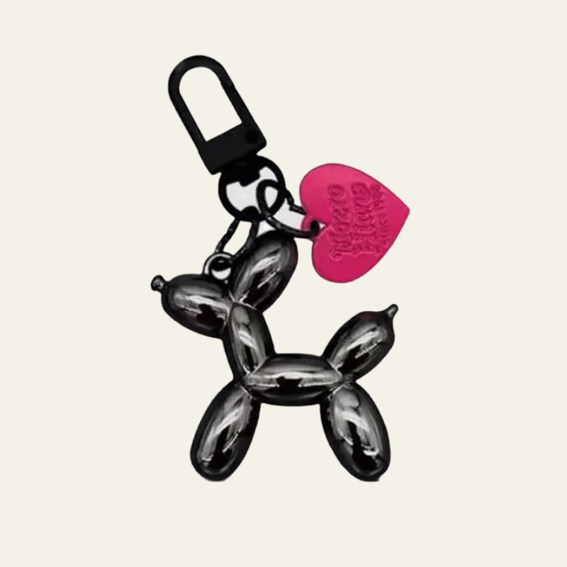 The Bella Balloon Dog Keychain