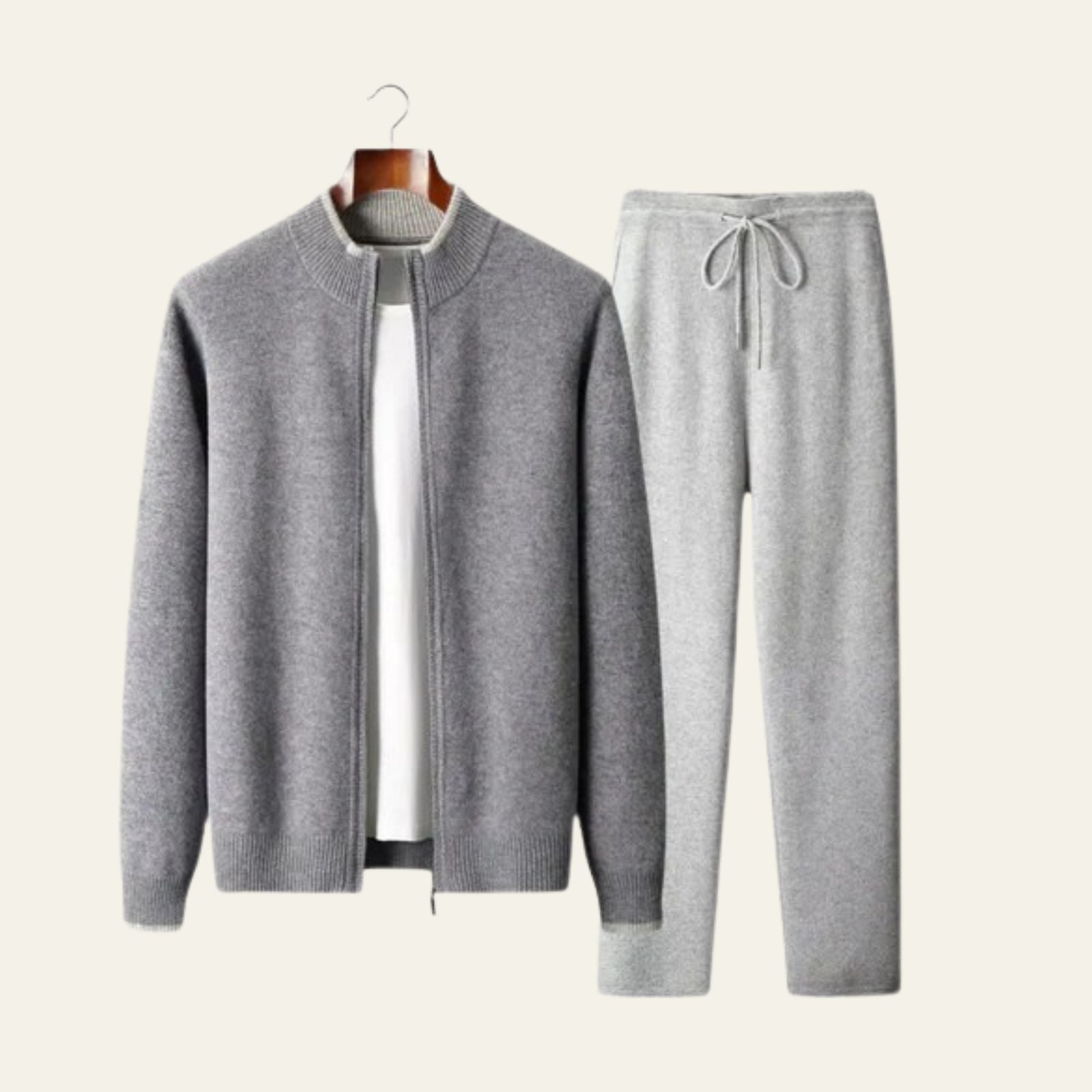 The Portofino Merino Wool Two-Tone Set