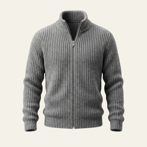 The Oslo Chunky Zip Cardigan