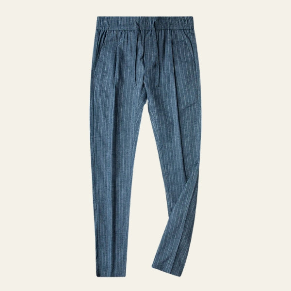 The Milano Pinstripe Drawstring Trousers