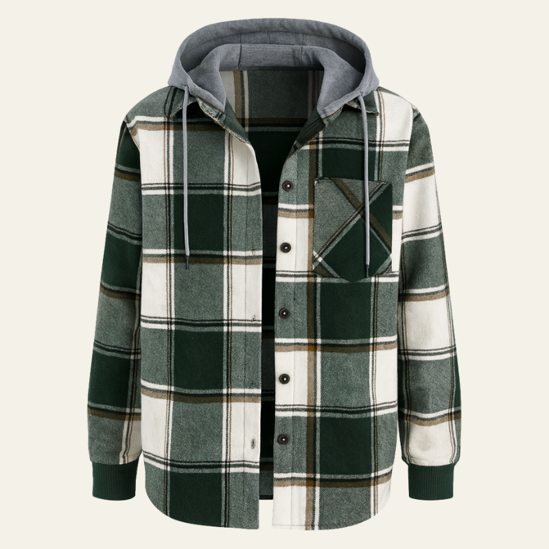 The Bergen Plaid Hooded Jacket