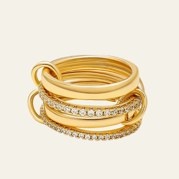The Verona Interlocking Pavé Band Ring