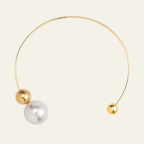 The Vienna Open-Collar Pearl Necklace