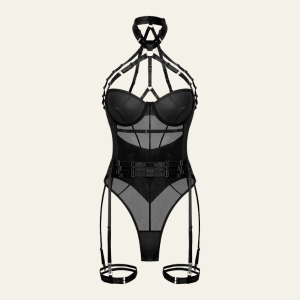 The Tulum Multi-Strap Harness Bodysuit