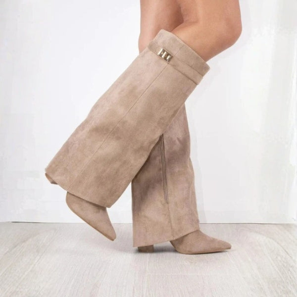The Valencia Suede Sculpted Boot
