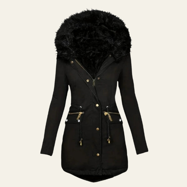 The Cindy Faux-Fur Hooded Parka Jacket
