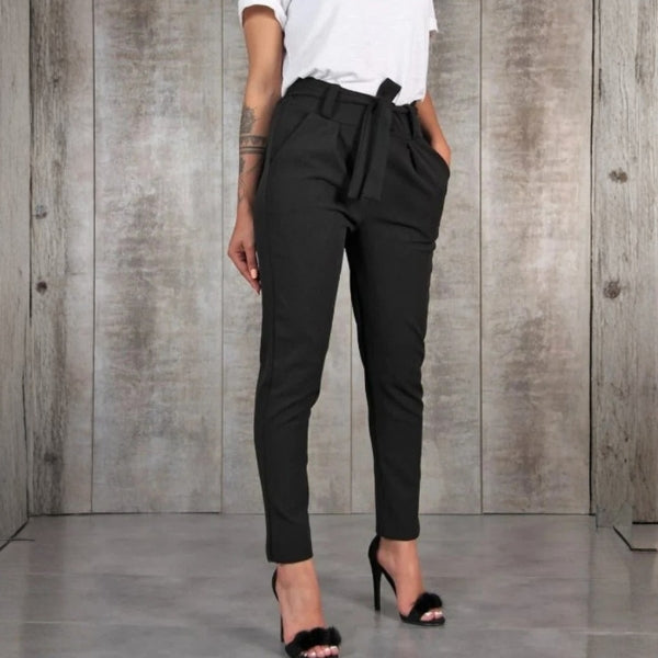 The Alegra Belted Tapered Trousers