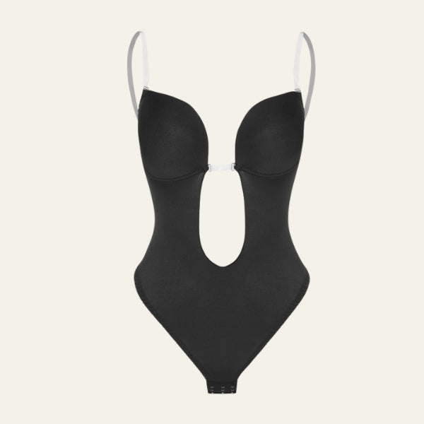 The Ravello Plunge-Front Sculpting Bodysuit